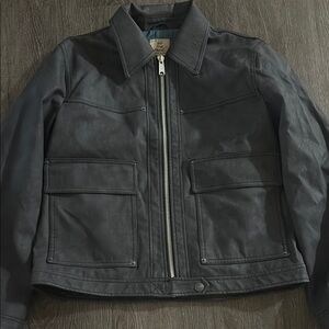 Black Leather Jacket free people